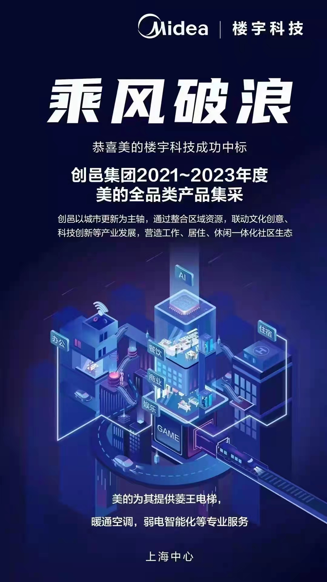 美的樓宇科技與創邑集團達成全品類產品集采合作，推動建筑智能化系統設計升級